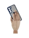 Kup Bizon Case Hybrid Ring Samsung Galaxy S23 Plus fumurie cu un cadru albastru închis - BIZ1712 - {ean13} - Sklep Home Screen