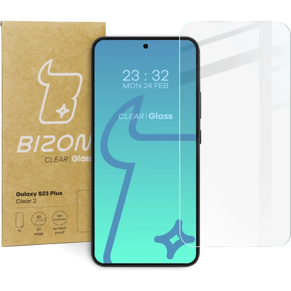 Szkło hartowane Bizon Glass Clear 2 do Samsung Galaxy S23 Plus