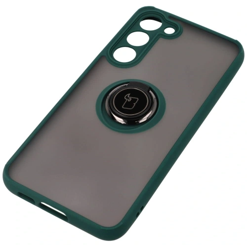 Kup Bizon Case Hybrid Ring Samsung Galaxy S23 Plus fumuriu cu un cadru verde închis - BIZ1714 - {ean13} - Sklep Home Screen
