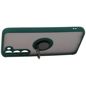 Kup Bizon Case Hybrid Ring Samsung Galaxy S23 Plus fumuriu cu un cadru verde închis - BIZ1714 - {ean13} - Sklep Home Screen
