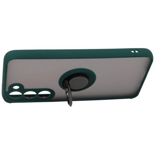 Kup Bizon Case Hybrid Ring Samsung Galaxy S23 Plus fumuriu cu un cadru verde închis - BIZ1714 - {ean13} - Sklep Home Screen