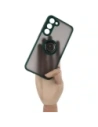 Buy Bizon Case Hybrid Ring Samsung Galaxy S23 Plus smoky with a dark green frame - BIZ1714 - {ean13} - Home Screen Store Europe
