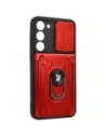 Kup Etui Bizon Case Camshield Card Slot Ring do Samsung Galaxy S23 Plus červené - BIZ1716 - {ean13} - Sklep Home Screen