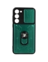 Bizon Case Camshield Card Slot Ring Samsung Galaxy S23 Plus grün