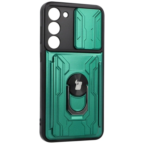 Kup Bizon Case Camshield Kártyahely Gyűrű Samsung Galaxy S23 Plus zöld - BIZ1717 - {ean13} - Sklep Home Screen
