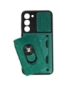 Kup Etui Bizon Case Camshield Card Slot Ring do Samsung Galaxy S23 Plus zielone - BIZ1717 - {ean13} - Sklep Home Screen