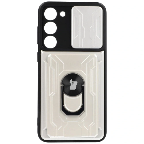 Buy Bizon Case Camshield Card Slot Ring Samsung Galaxy S23 Plus white - BIZ1718 - {ean13} - Home Screen Store Europe