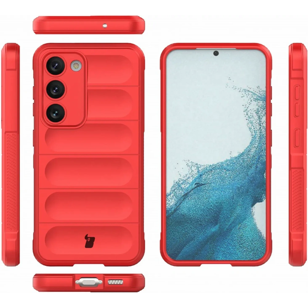 Pancerne etui Bizon Case Tur do Samsung Galaxy S23 Plus czerwone