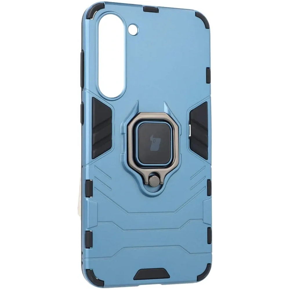 Etui Bizon Case Armor Ring do Samsung Galaxy S23 Plus niebieskie