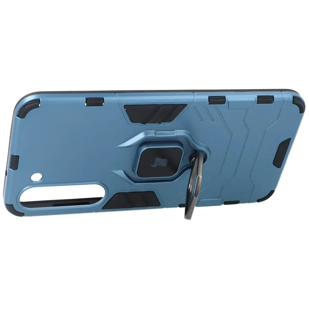 Etui Bizon Case Armor Ring do Samsung Galaxy S23 Plus niebieskie