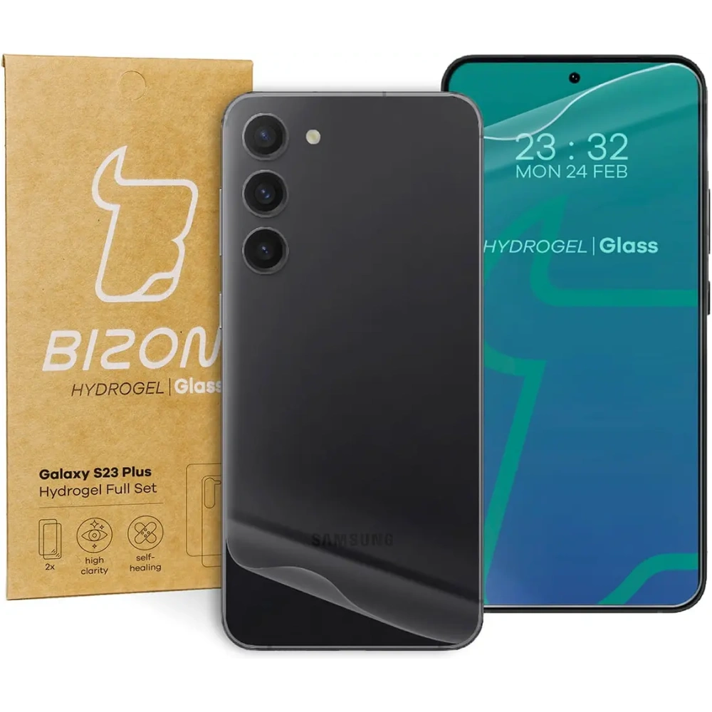 Folia hydrożelowa na tył i przód Bizon Glass Hydrogel Samsung Galaxy S23 Plus