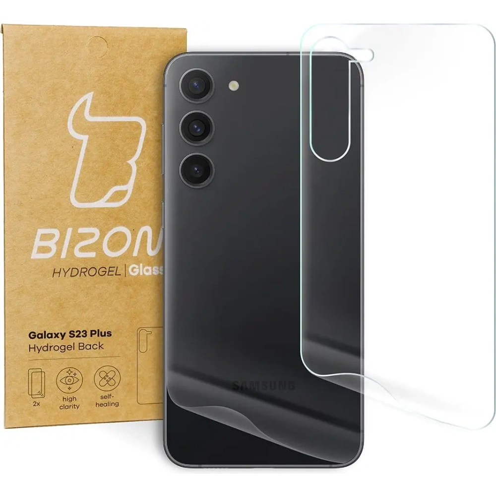 Folia hydrożelowa na tył Bizon Glass Hydrogel Samsung Galaxy S23 Plus [2 PACK]