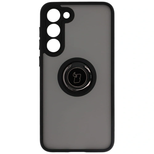 Kup Etui z uchwytem na palec Bizon Case Hybrid Ring do Samsung Galaxy S23 Plus kouřové s černým rámečkem - BIZ1725 - {ean13} - Sklep Home Screen