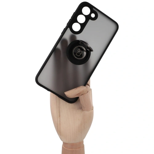 Kup Etui z uchwytem na palec Bizon Case Hybrid Ring do Samsung Galaxy S23 Plus kouřové s černým rámečkem - BIZ1725 - {ean13} - Sklep Home Screen