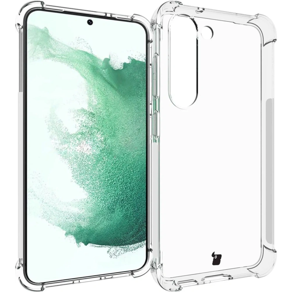 Etui + 2x szkło na ekran + obiektyw Bizon Case Clear Pack do Samsung Galaxy S23 Plus przezroczyste