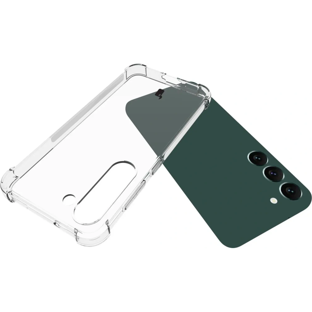 Etui + 2x szkło na ekran + obiektyw Bizon Case Clear Pack do Samsung Galaxy S23 Plus przezroczyste