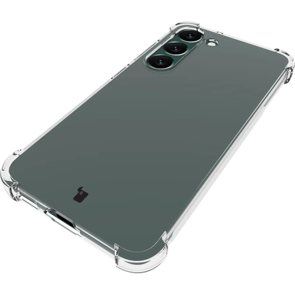 Etui + 2x szkło na ekran + obiektyw Bizon Case Clear Pack do Samsung Galaxy S23 Plus przezroczyste