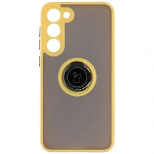 Kup Bizon Case Hybrid Ring Samsung Galaxy S23 Plus fumuriu cu un cadru galben - BIZ1729 - {ean13} - Sklep Home Screen