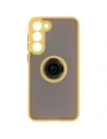 Kup Bizon Case Hybrid Ring Samsung Galaxy S23 Plus fumuriu cu un cadru galben - BIZ1729 - {ean13} - Sklep Home Screen