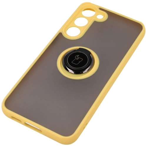 Kup Bizon Case Hybrid Ring Samsung Galaxy S23 Plus fumuriu cu un cadru galben - BIZ1729 - {ean13} - Sklep Home Screen