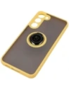 Kup Bizon Case Hybrid Ring Samsung Galaxy S23 Plus fumuriu cu un cadru galben - BIZ1729 - {ean13} - Sklep Home Screen