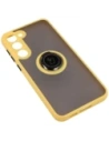 Kup Bizon Case Hybrid Ring Samsung Galaxy S23 Plus fumuriu cu un cadru galben - BIZ1729 - {ean13} - Sklep Home Screen