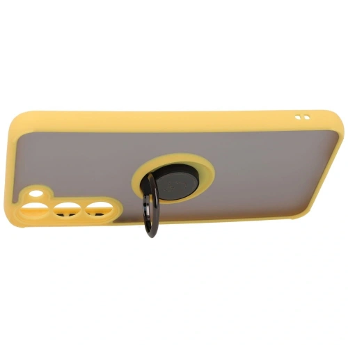 Kup Bizon Case Hybrid Ring Samsung Galaxy S23 Plus fumuriu cu un cadru galben - BIZ1729 - {ean13} - Sklep Home Screen