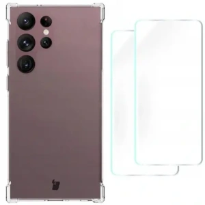 Kup Bizon Case Clear Pack carcasă + 2x film pentru ecran + protector pentru obiectiv Samsung Galaxy S23 Ultra transparent - BIZ1734 - {ean13} - Sklep Home Screen