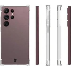 Kup Bizon Case Clear Pack Hülle + 2x Bildschirmfolie + Linsenschutz Samsung Galaxy S23 Ultra klar - BIZ1734 - {ean13} - Sklep Home Screen