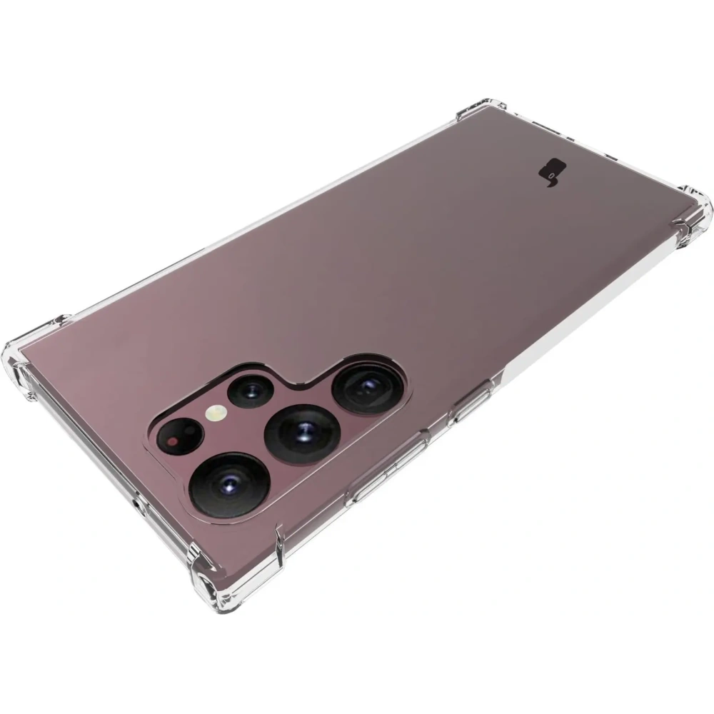 Etui + 2x folia + obiektyw Bizon Case Clear Pack do Samsung Galaxy S23 Ultra przezroczyste