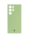 Etui Bizon Case Silicone Sq do Samsung Galaxy S23 Ultra jasnozielone