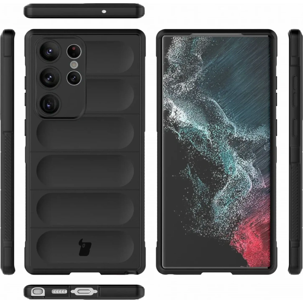 Pancerne etui Bizon Case Tur do Samsung Galaxy S23 Ultra czarne