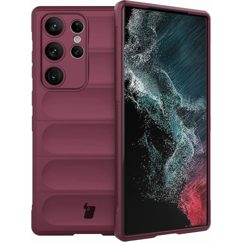 Pancerne etui Bizon Case Tur do Samsung Galaxy S23 Ultra ciemnofioletowe