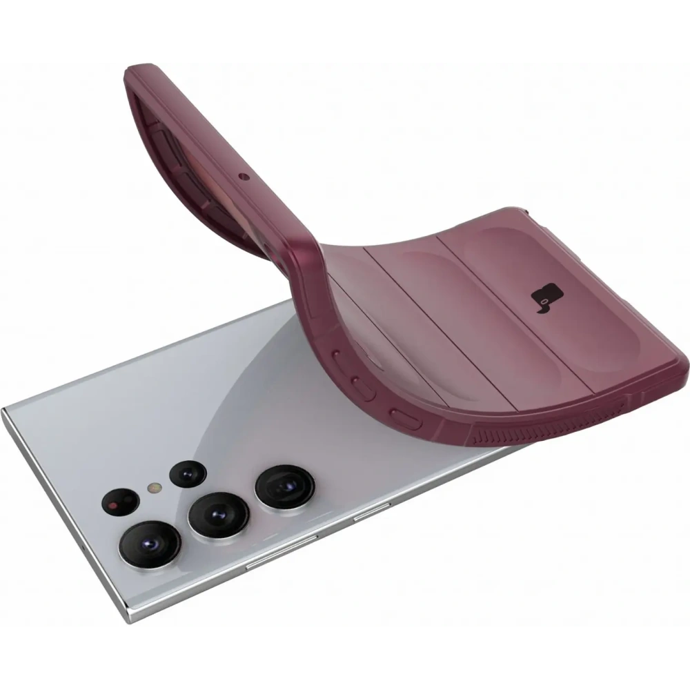 Pancerne etui Bizon Case Tur do Samsung Galaxy S23 Ultra ciemnofioletowe