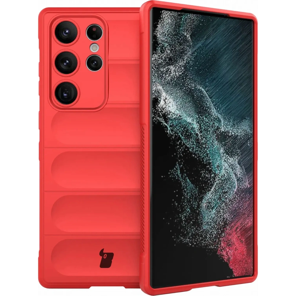 Pancerne etui Bizon Case Tur do Samsung Galaxy S23 Ultra czerwone