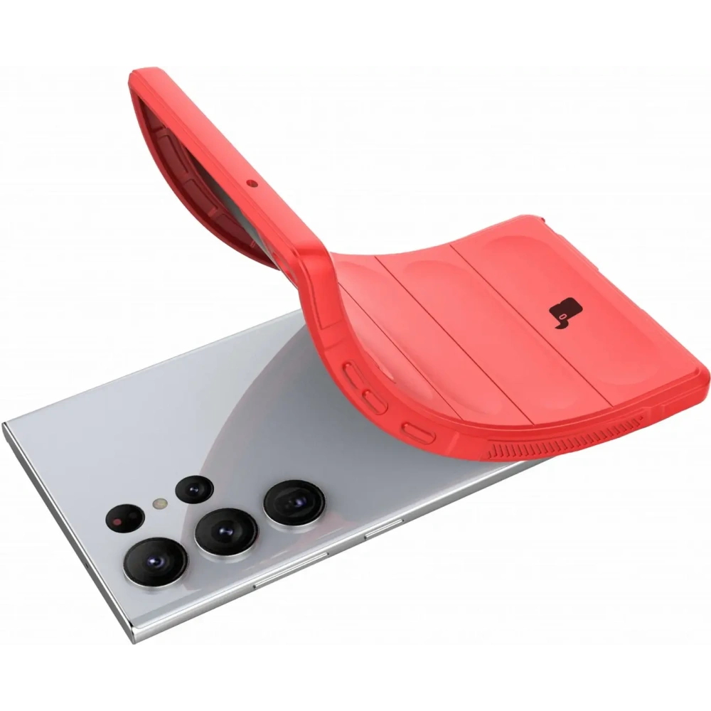 Pancerne etui Bizon Case Tur do Samsung Galaxy S23 Ultra czerwone