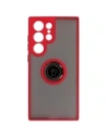 Buy Bizon Case Hybrid Ring Samsung Galaxy S23 Ultra smoky with a red frame - BIZ1745 - {ean13} - Home Screen Store Europe