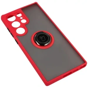 Buy Bizon Case Hybrid Ring Samsung Galaxy S23 Ultra smoky with a red frame - BIZ1745 - {ean13} - Home Screen Store Europe