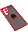 Buy Bizon Case Hybrid Ring Samsung Galaxy S23 Ultra smoky with a red frame - BIZ1745 - {ean13} - Home Screen Store Europe