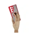 Buy Bizon Case Hybrid Ring Samsung Galaxy S23 Ultra smoky with a red frame - BIZ1745 - {ean13} - Home Screen Store Europe