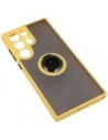 Kup Bizon Case Hybrid Ring Samsung Galaxy S23 Ultra fumuriu cu un cadru galben - BIZ1746 - {ean13} - Sklep Home Screen