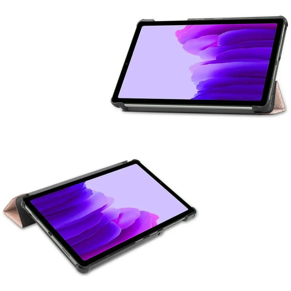 Etui Bizon Case Tab Croc do Samsung Galaxy Tab A7 Lite różowozłote