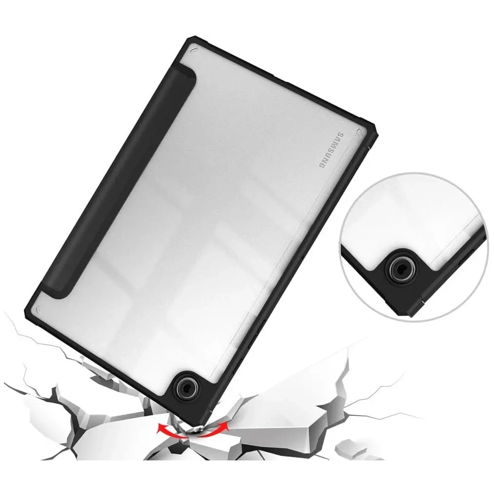 Etui Bizon Case Tab Clear Matt do Samsung Galaxy Tab A8 2021 czarne
