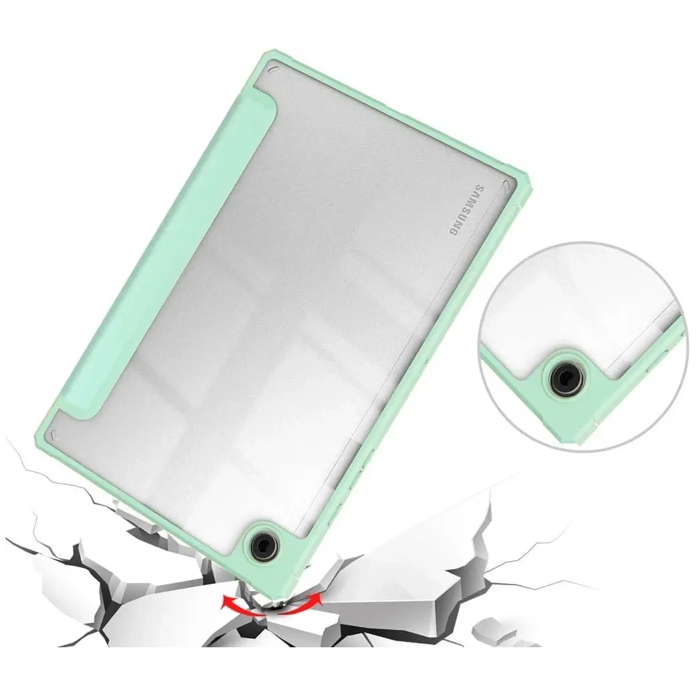 Etui Bizon Case Tab Clear Matt do Samsung Galaxy Tab A8 2021 miętowe