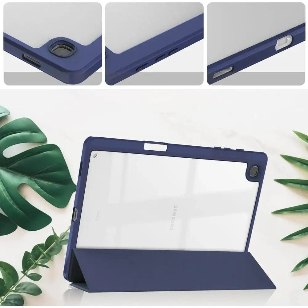 Etui Bizon Case Tab Clear Matt do Samsung Galaxy Tab S6 Lite 2024/2022/2020 granatowe