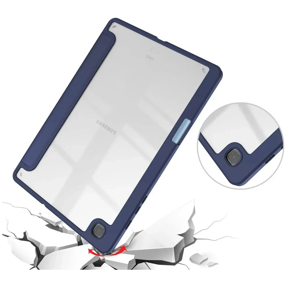 Etui Bizon Case Tab Clear Matt do Samsung Galaxy Tab S6 Lite 2024/2022/2020 granatowe