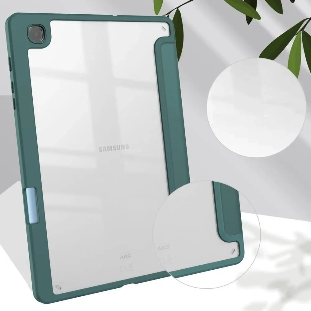 Etui Bizon Case Tab Clear Matt do Samsung Galaxy Tab S6 Lite 2024/2022/2020 ciemnozielone