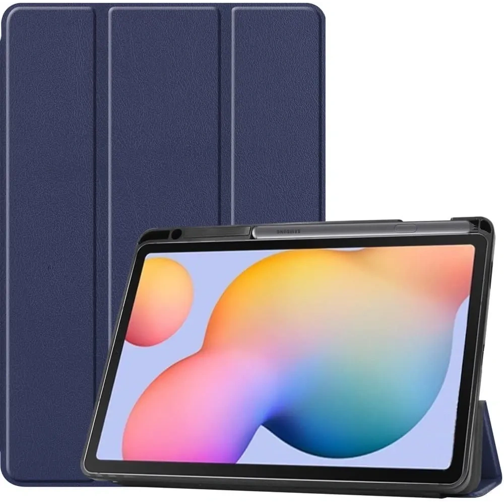 Etui Bizon Case Tab Lizard do Samsung Galaxy Tab S6 Lite 2024/2022/2020 granatowe