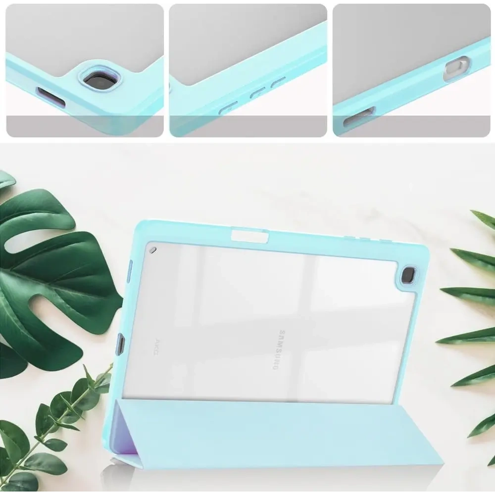 Etui Bizon Case Tab Clear Matt do Samsung Galaxy Tab S6 Lite 2024/2022/2020 błękitne