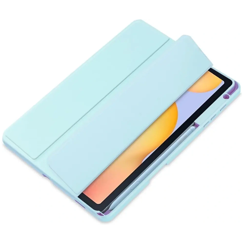 Etui Bizon Case Tab Clear Matt do Samsung Galaxy Tab S6 Lite 2024/2022/2020 błękitne